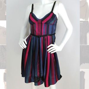 Marc Jacobs 100% silk stripe dress